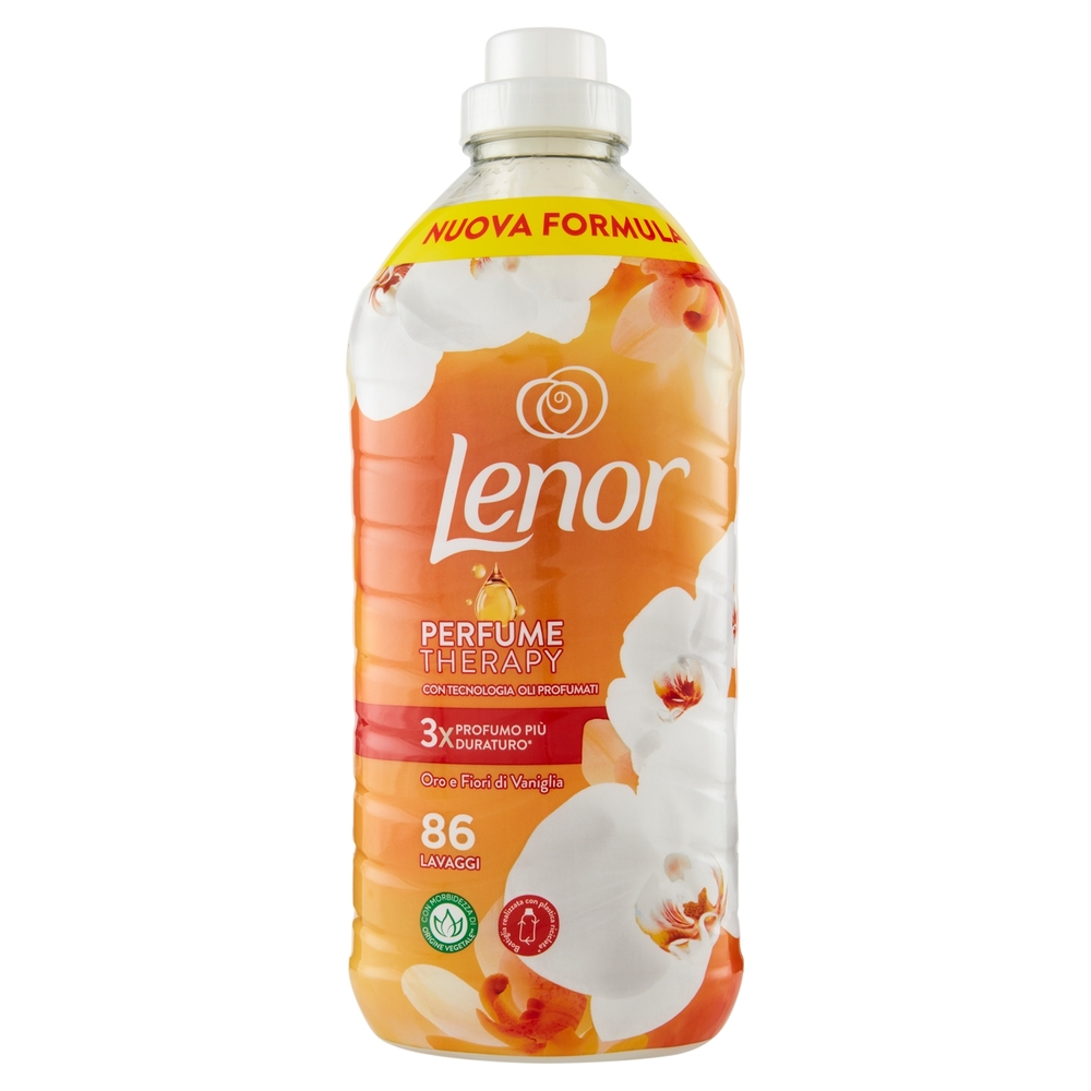 Lenor Ammorbidente Lavatrice Concentrato, Oro e Fiori di Vaniglia, 86 Lavaggi 1806 ml